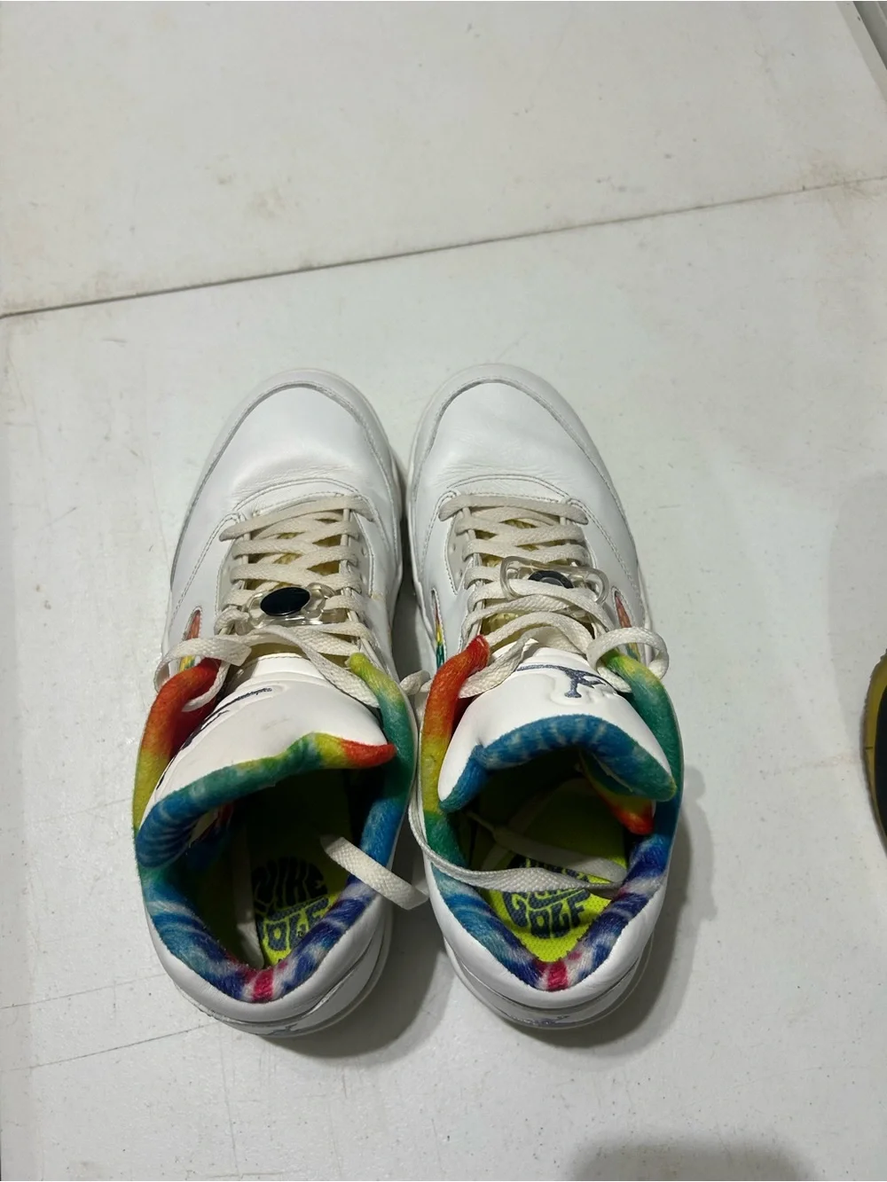 Air Jordan 5 Retro Low G Tie-Dye New Rare OG Golf Shoes Mens 12M CW4205-100